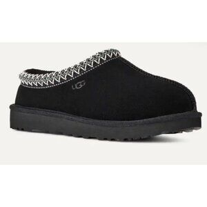 Koolaburra By UGG Women's Burree Platform Black Suede Slip-On Slippers With Chec
